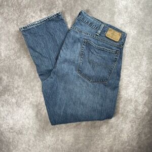 Polo Ralph Lauren Jeans Mens 42/30 Blue Denim Varick Slim Straight Leg Preppy
